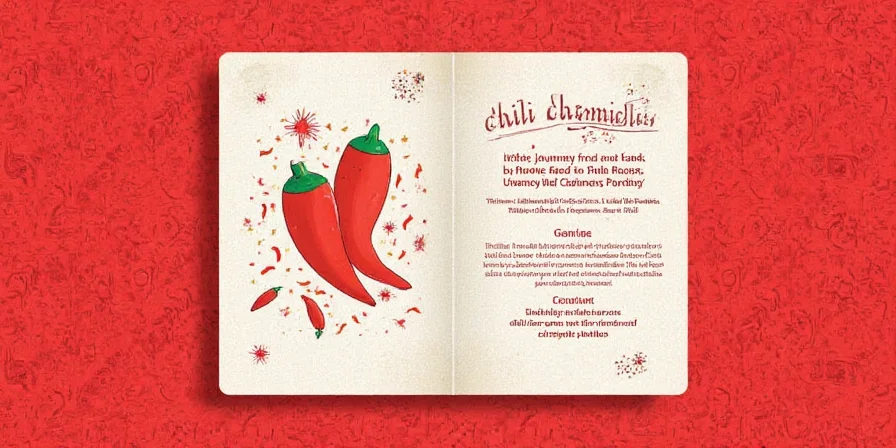 Map showing global spread of chili peppers