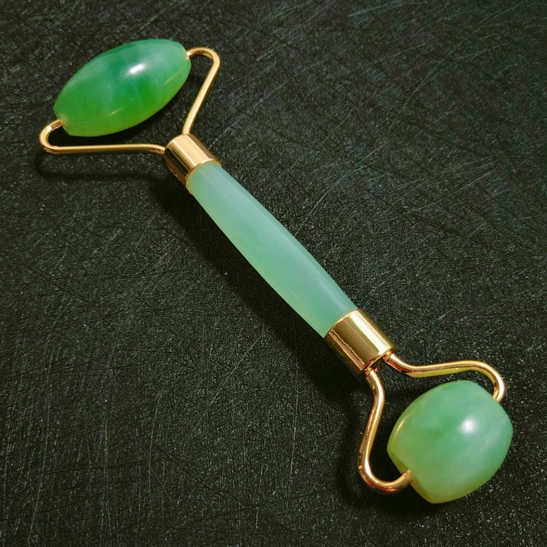 

Upgraded Natural xiuyan jade Jade Roller Facial Roller + Butterfly Gua Sha Set