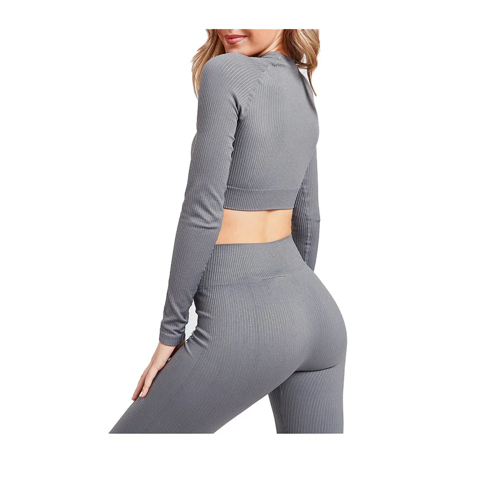 Top Best Hot Sale Sportswear Workout Long Sleeve Crop Top Long Sleeve