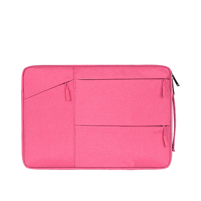 

Super Slim foldable laptop bag sleeve pouch laptop bag with handle and pocket, Grey, black, dark blue,sky blue, pink,