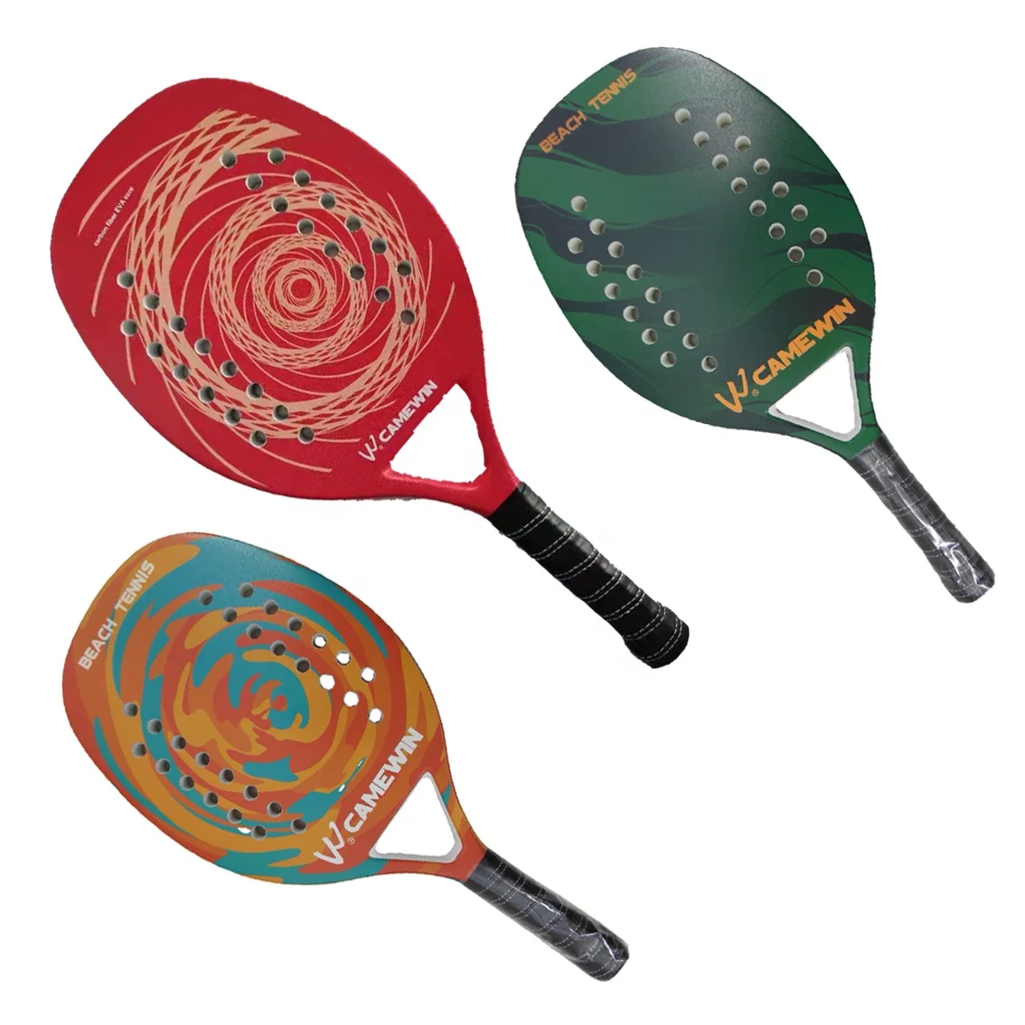 

Ready to ship CAMEWIN factory Professional Full Carbon Beach Tennis Paddle Racket EVA Face Tennis Raqueta With Bag
