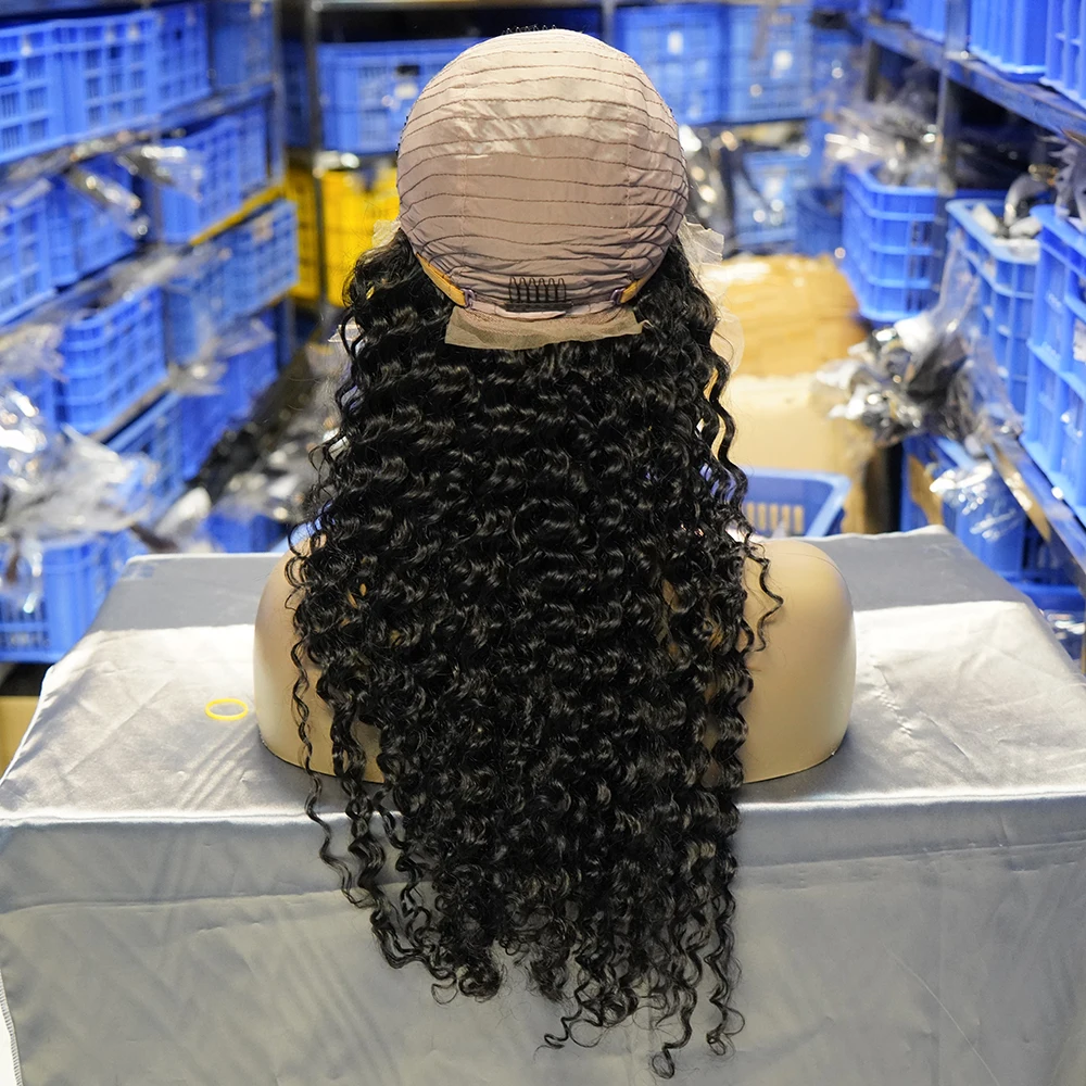 

Free Samples Deep Wave Cuticle Aligned Wig Glue Lace Frontal Vendors Sewing Machine Human Hair Swiss Lace Wig