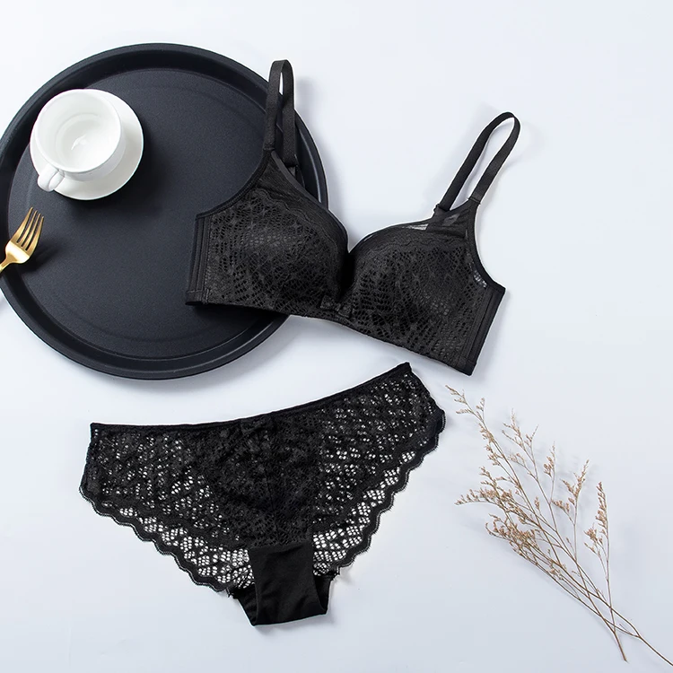

Wholesale underwear breathable lingerie woman bra set sexy bra underwear set ladies