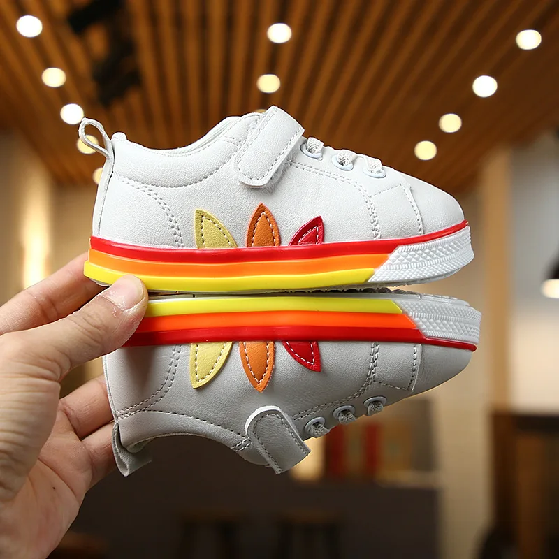 

New Kids Shoes Children's Casual Shoes Fancy Children White, Purple/yellow