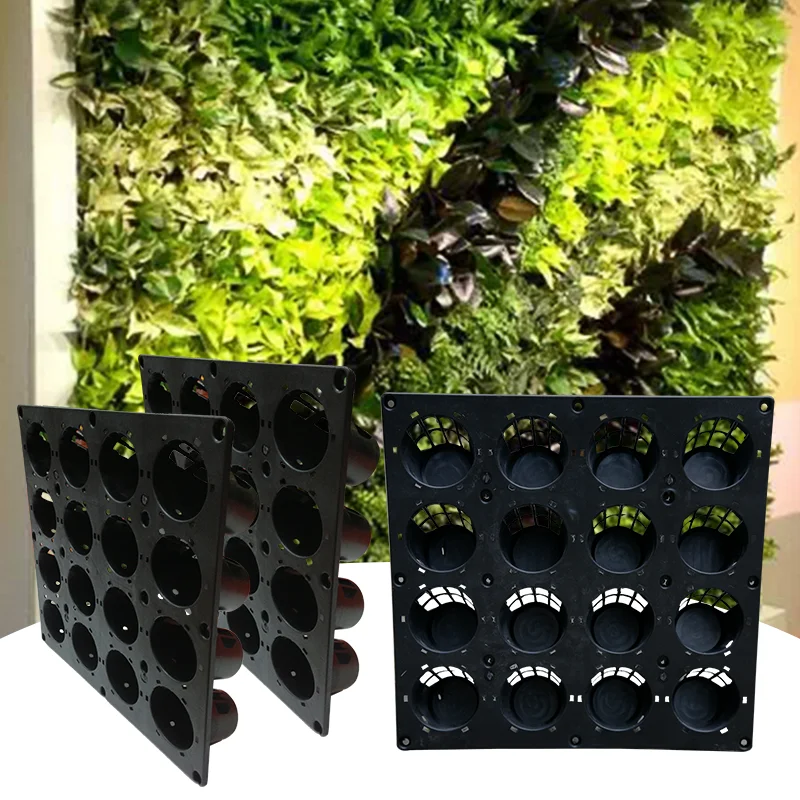 

Garden Live Wall vertical green panel grass wall pots, Black