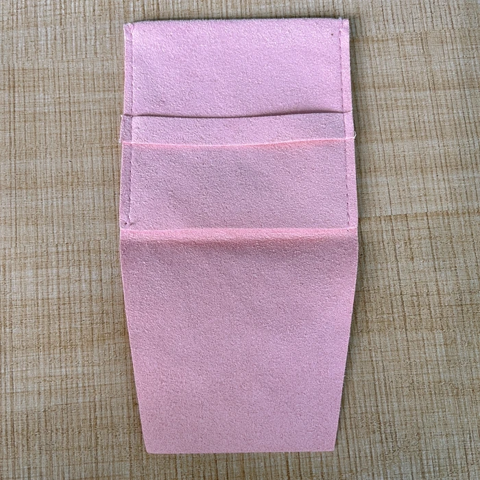 

In stock no logo rts  PINK Custom Logo multifunction suede Microfiber Jewelry Bag Packaging Jewelry Pouch