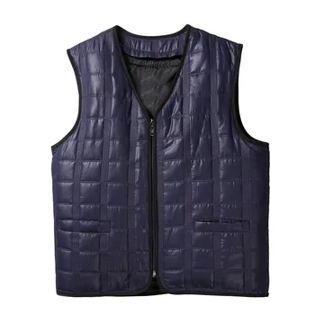 时尚羊皮羊毛皮男士冬季生活背心