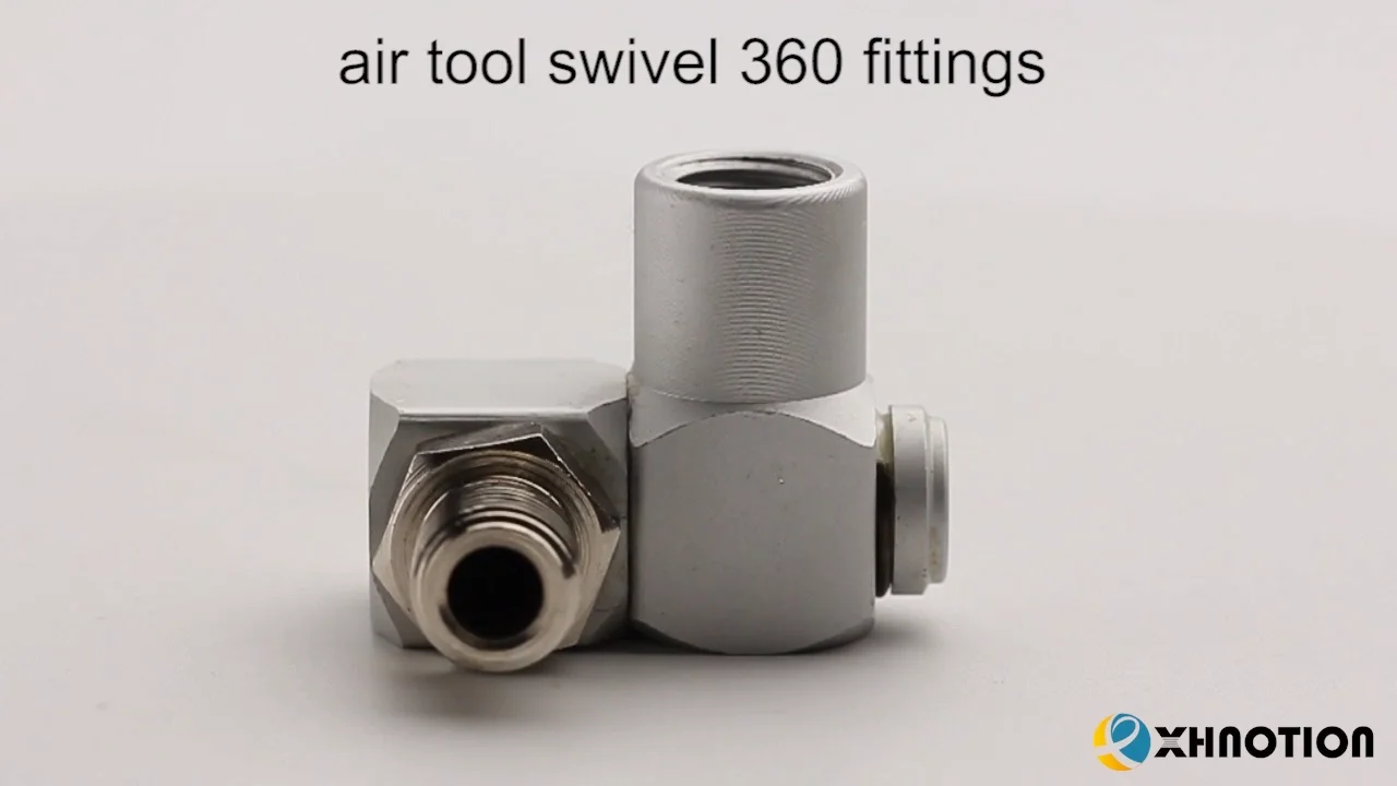 Aluminum Swivel Air Hose Fittings,1/4inch Npt 360 Degree Swivel Air Hose Connector Swivel