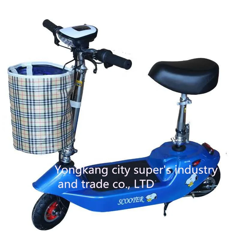 

Adult Electric Folding Power Battery E- Scooter With Cheap Price, Black
