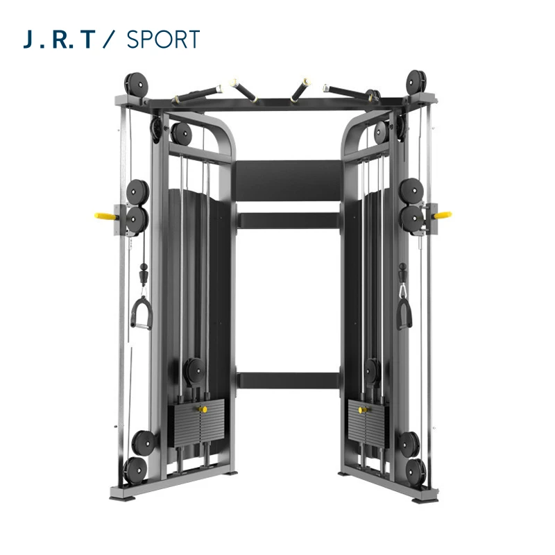 

Cable Crossover Gym Equipment functional trainer Smith Machine Power Squat Rack Muscle Training, Black/silver/grey