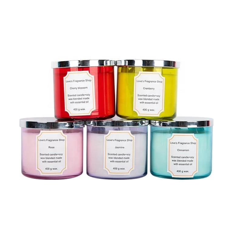 

Wholesale Customized scents Fragrance Personalized Luxury Aromatherapy soy wax candle with logo