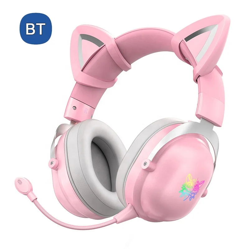 

ONIKUMA B100 Cat Ear BT Wireless Gaming Headset PS5 Kitty Ear Gaming Headphones For Mobile And PC
