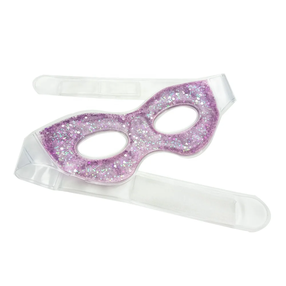 Glitters Gel eye mask Cooling Eye Gel Pads Gel Ice Packs Hot Cold Compress for reduce dark circle