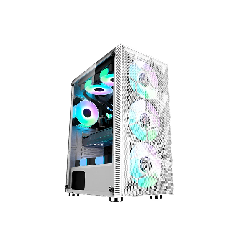 

Hot Selling Bulk Package Computer Parts Economical Spcc Black Coating New ATX Computer Desktop PC Case