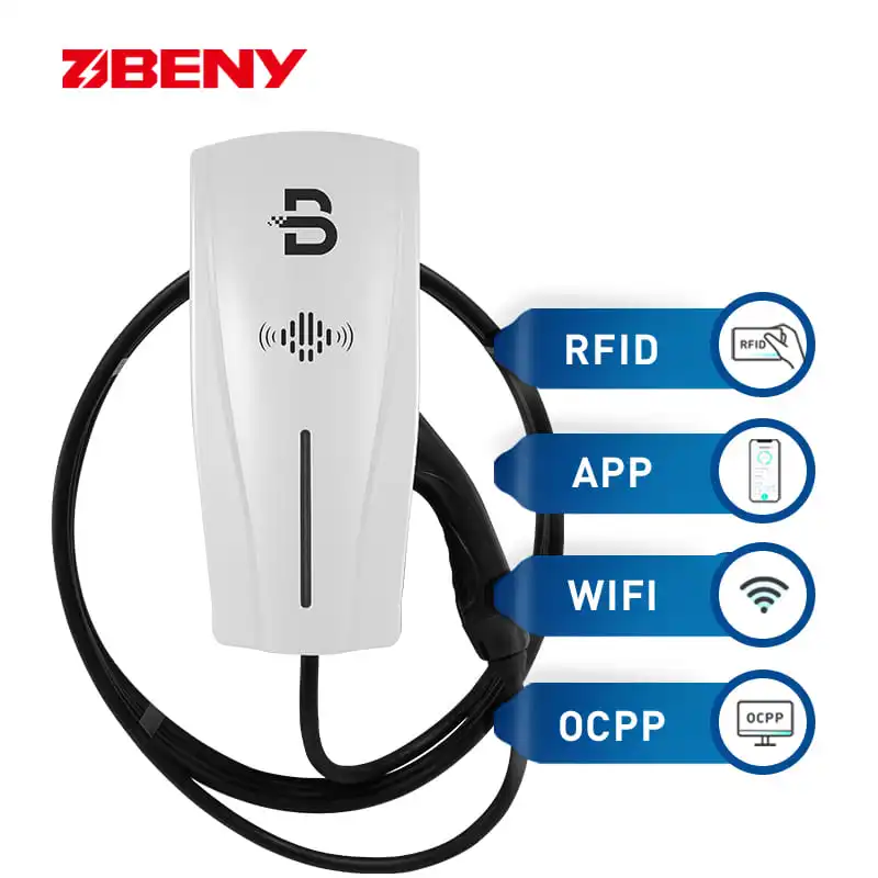 

BENY Smart APP OEM ODM 1phase 16A 32A 11kW EV CHARGER AC WALL BOX for apartment management