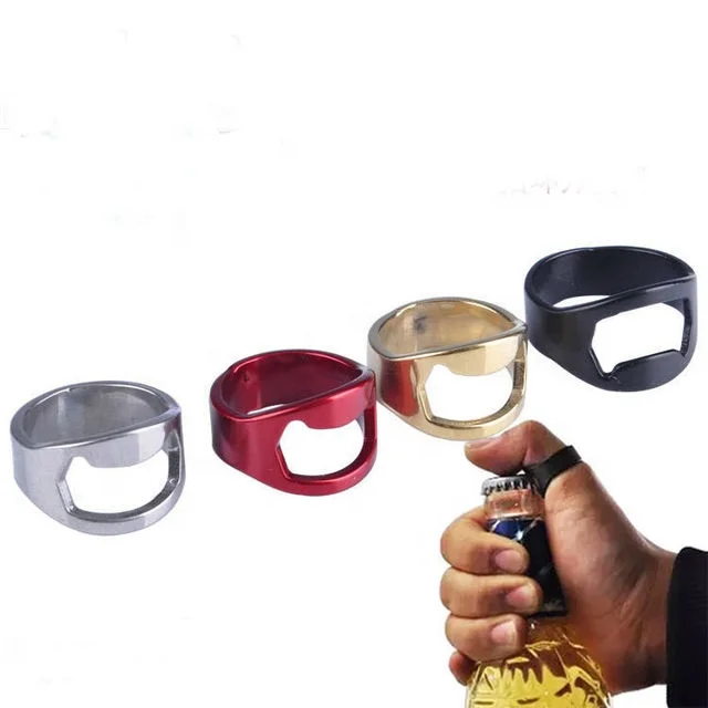 

Personalized portable less effort metal stainless steel beer wine bottle opener, Sliver, gold, red, black or custom color