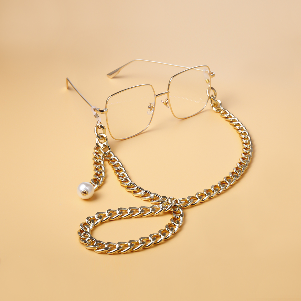 

SHIXIN Sunglass Chain  Bling Sparkle Reading Glasses Chain Holder Strap EyeGlasses Chains Women Eyewear Accessories, Gold,silver