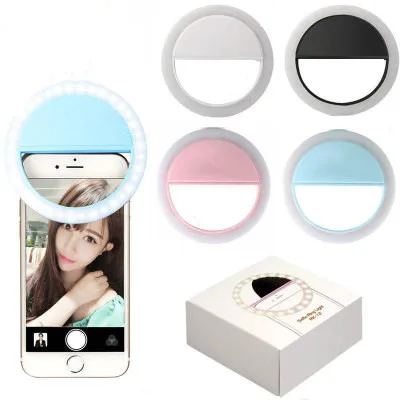 

USB rechargeable selfie ring light 36 LED fill-in light phone