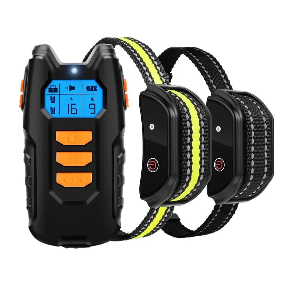

Dogreat Electric Dog Training Collars Shock Pet Remote Control Waterproof Rechargeable for 2 dogs Vibration bark stop Collars