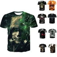 

Skull T Shirt Men Women Hip Hop Summer T-Shirts Camisa Masculina Women Tee Tops Unisex Quick Dry T-shirt