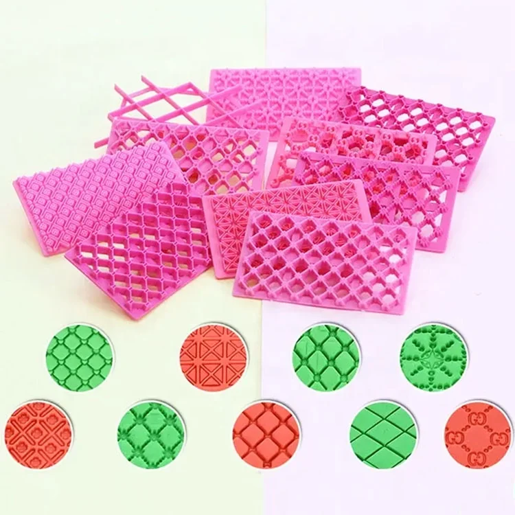 

Cake Fondant Embossing Mould Different Patterns Plastic Biscuit Mold Cookie Cutter Decorating Tools