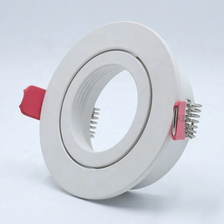 White round gu10 mr16 gu5.3 adjustable angle 85mm spot led pinhole downlight lamp