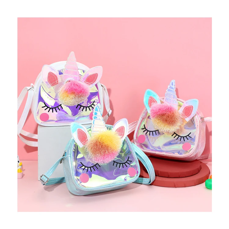 

Mini Cute Unicorn Crossbody Travel Kids Shoulder Bag Handbag, Customized color