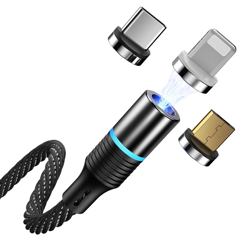 

Wholesale 3 in 1 Connectors Magnetic Usb Cable Charging Cable 5A Magnetic Charging Cable