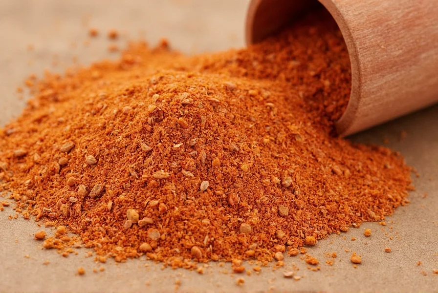 Assortment of spice jars including cumin, coriander, and chili powder