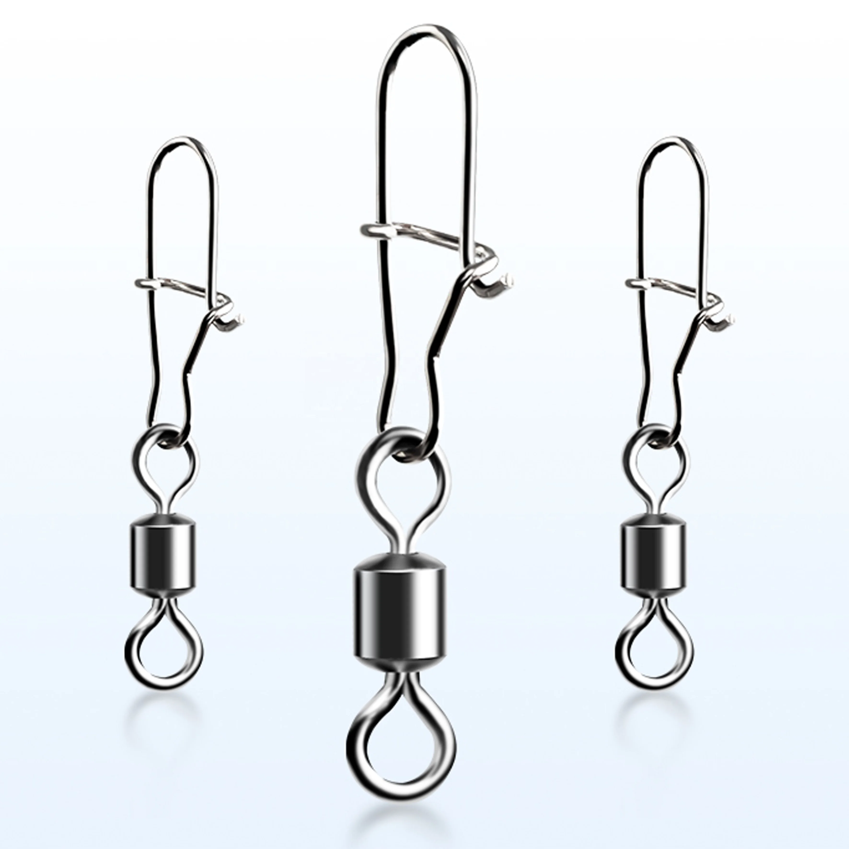 

Stainless Steel Fishing Rolling Swivel with Nice Snap Connector Fishing Tackle Accessory