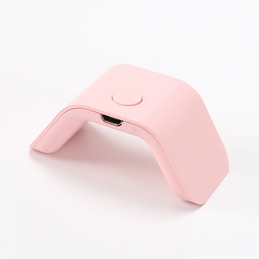 

Single Finger Portable Quick-Drying Nail UV LED Lamp Light Therapy 2W mini nail dryer machine, Pink