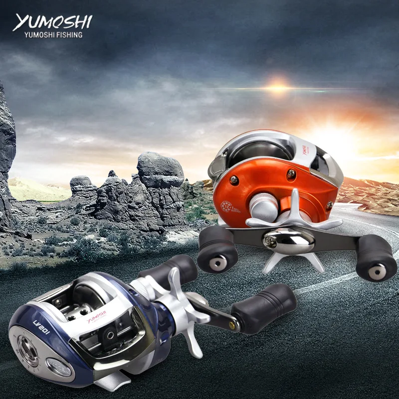 

Topline long bait casting reels line counter sea cast fishing reel 8KG Max Drag Freshwater Saltwater Carp Fishing For Bass, Colorful
