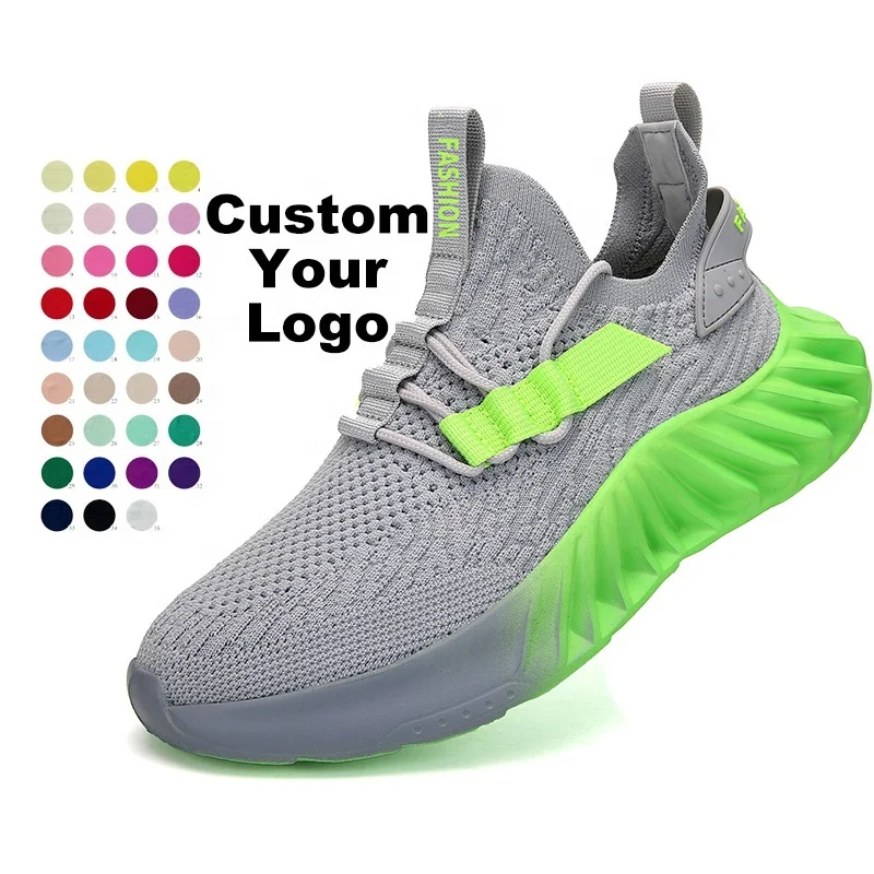 

Custom Amazon top seller Breathable Running Shoes white Light Men's Sports Shoes Sneakers Fashion Walking Jogging Casual Shoes