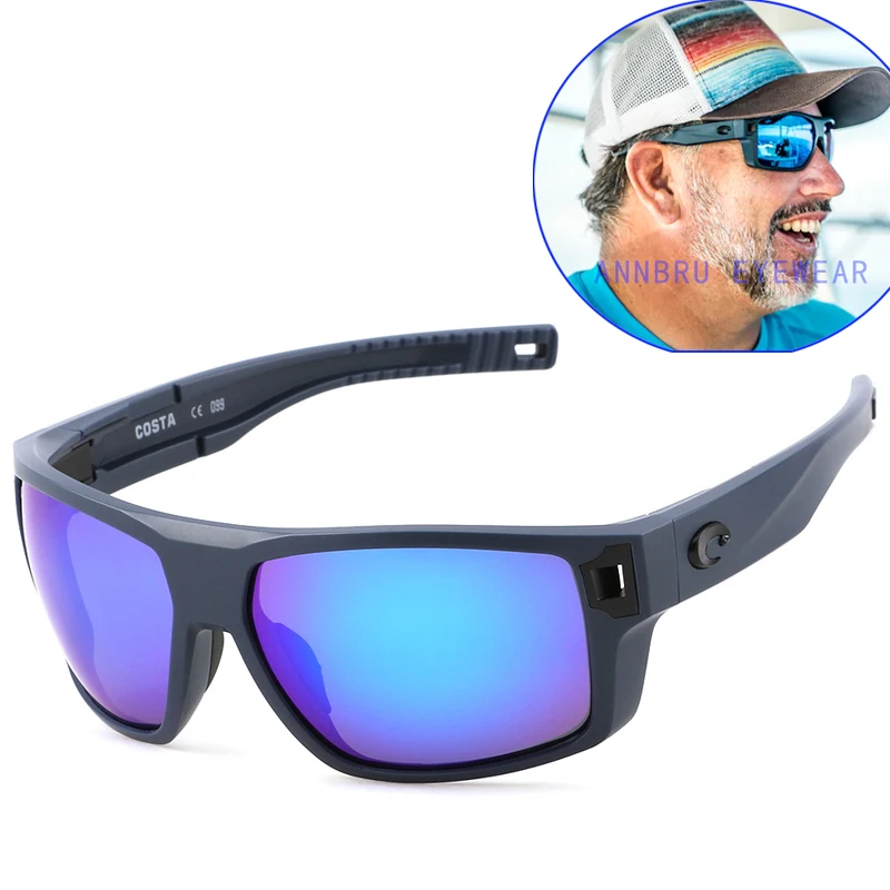 

2021New Great White Shark 1.5mmHD Polarized Lens Professional Fishing Costaas TR90 Ultra Light Frame UV400 sport Sunglasses