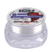 

Good Price Japan Material Wholesale 50 Meters Transparency 10.8kg Pull Nylon Fishing Line