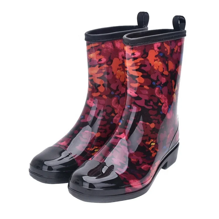 

Transparent Printing Womens Ankle Waterproof Silicone Shoe Boots Botas, Requirement