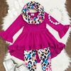 wholesale market baby girl fall outfit toddler girl outfit fall ruffle long sleeve dress top with pants girl fall outfit