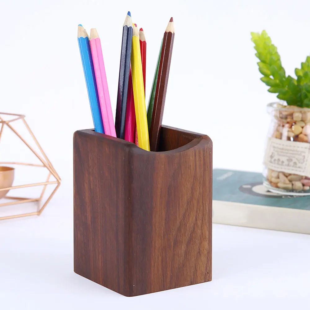 

Holiday gifts Wooden Multi Pen Holder Pencil Pot