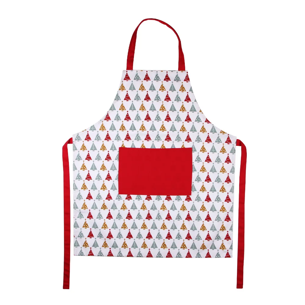 

NEW Amazon Hot Sale Full print multi-function kitchen cotton sleeveless apron for woman baking, Customized