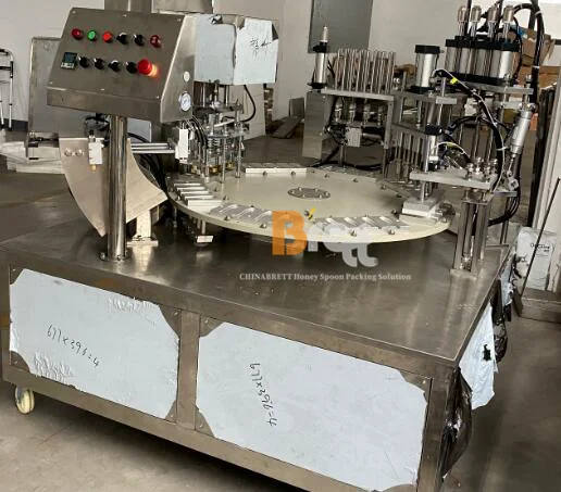 प्लास्टिक पीपी शहद चम्मच मैनुअल सीलिंग मशीन पैकिंग मशीन 28