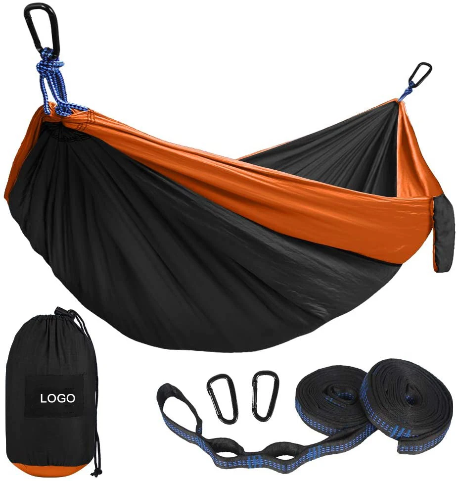 

Lightweight Portable Camping Hammock Heavy Duty Double Hammock for Camping Nylon Double Camping Hammock, Customized color