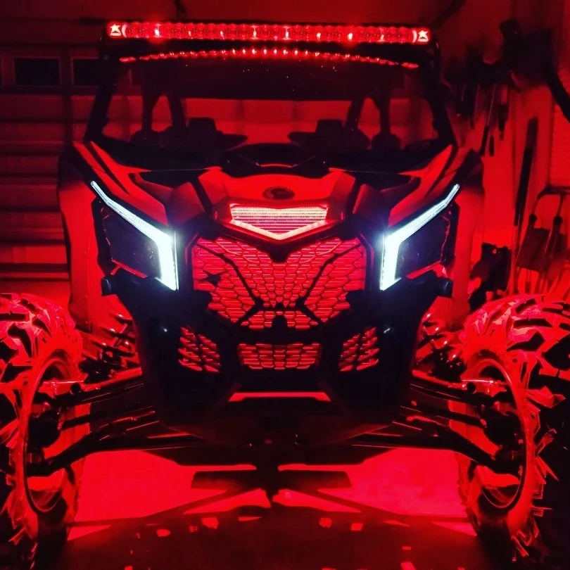 

The Best The Brightest RGBW LED Rock Light 4x4 Phone APP Controlled Rock Pods for Off-road ATV UTV Can-Am RZR