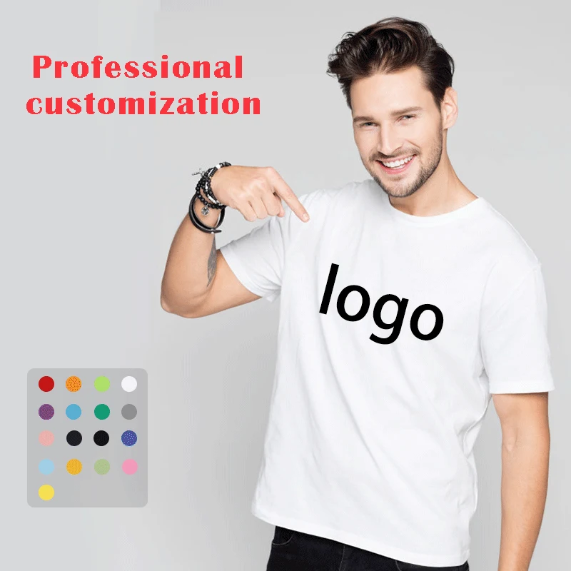 

Colour T-shirt men's Causal Short Sleeve cotton spandex tshirt Hot Sell Man Brand T shirts Male Workout Top, Customized color