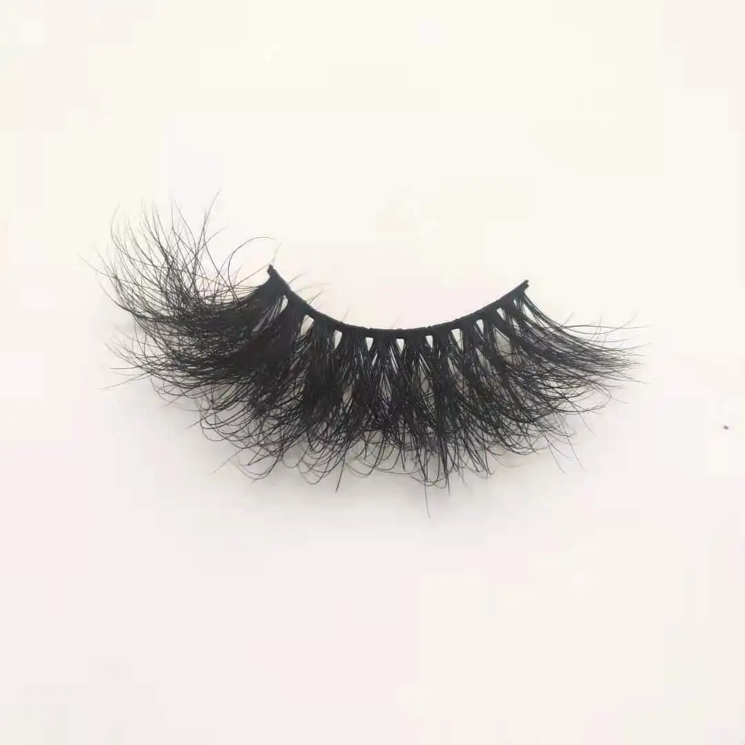 

Lashes3d Wholesale Vendor 25mm Individual Lash Eyelash Manufactuer 100% Mink Eyelashes Bulk, Black