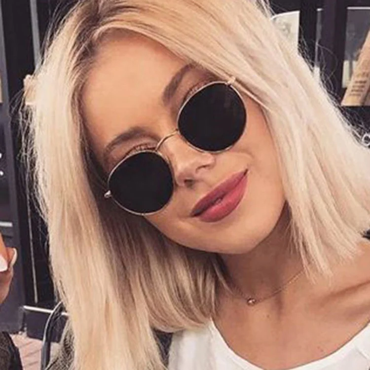 

Women/Men Vintage Round Small Frame Sunglasses 2020 Trendy, Mix color