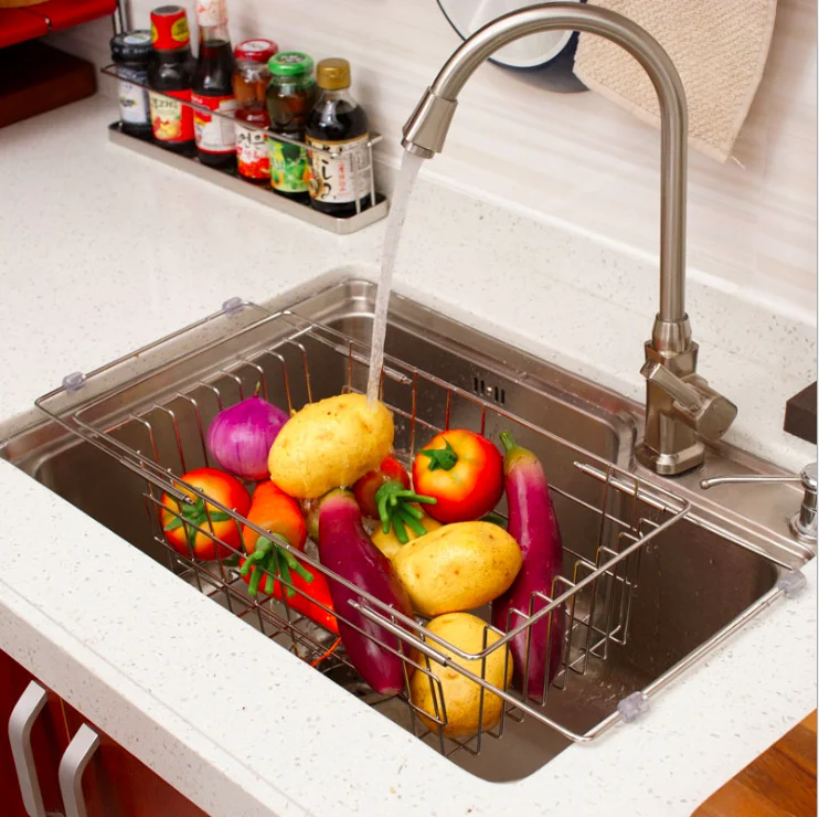 

Expandable deep dish drying rack with cutlery cutlery rack stainless steel shelf above sink in sink or on countertop water fil