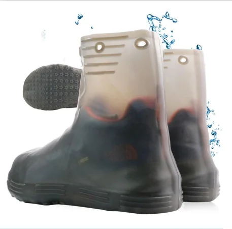 

2021 Hot selling amazon product Reusable Anti Slip Safety Rubber Overshoes Folding High Ankle Shoes Waterproof Silicone Shoe Cover For Men, White,blue,grey,brown
