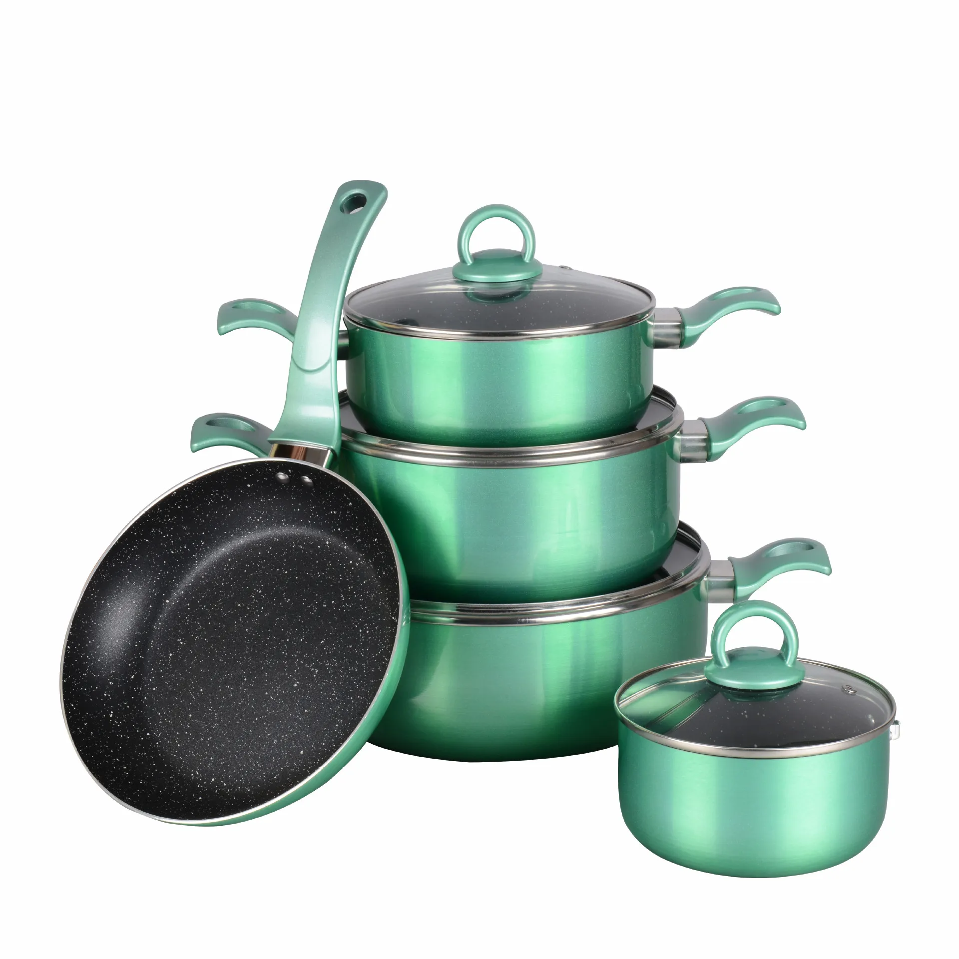 

housewares kitchenware commercial china stone coating cooking pot cookware sets, Customized color