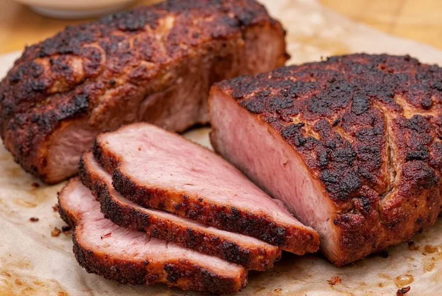 Ribs being seasoned with BBQ rub before smoking