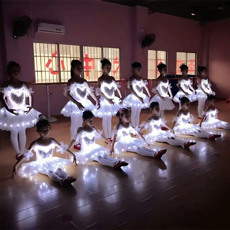 

Luminous Summer LED light dress children kids adult Illuminated ballet skirt costume new tutu dress